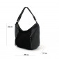 Woman's bag 515, 2 departments, shammy-leather - 4